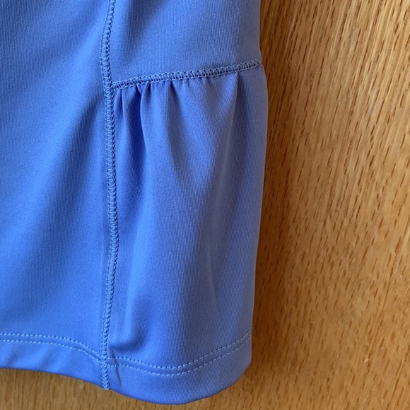 ANNIKA MEDIUM Cutter and Buck blue ruffle hem sleeveless sport top shirt EUC - Picture 8 of 9